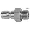 Quick connect plug ø15 - Inox G3/8" NPT-M SW22 NW09