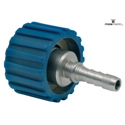 Quick Disconnect, blue, brass/stainless QVS-07 M22x1,5-F Schl-Nip-1/4" (6,4)