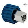 Quick Disconnect, blue, stainless QVS-07 M22x1,5-F Schl-Nip-3/8" (9,5)