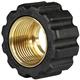 QUICK SCREW M22X1,5 BRASS/BLACK