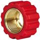 QUICK SCREW M22X1,5 BRASS/RED