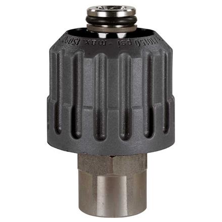 QUICK SCREW M24F:1/4F 700 BAR INOX BLACK