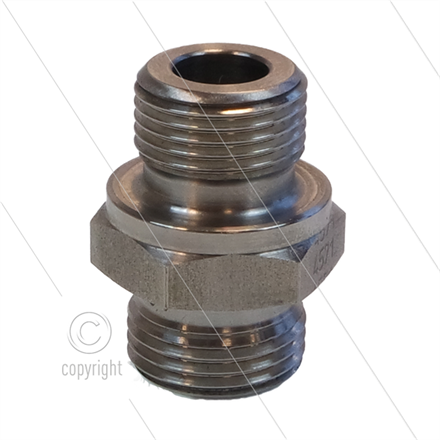 Reduziernippel - Edelstahl - 3/8" AG x M18x1,5 AG (12L)
