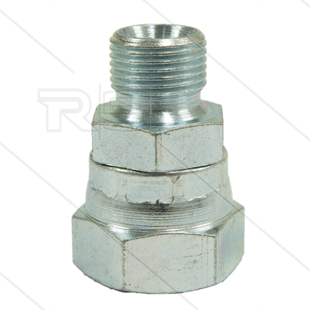 Reduziernippel - Stahl - 1/4" AG x 1/2" Überwurfmutter - BSP