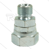 Reduziernippel - Stahl - 1/4" AG x 1/2" Überwurfmutter - BSP