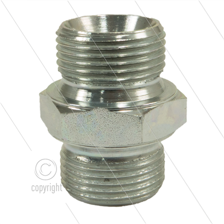 Reduziernippel - Stahl - 3/8" AG x 1/2" AG - BSP