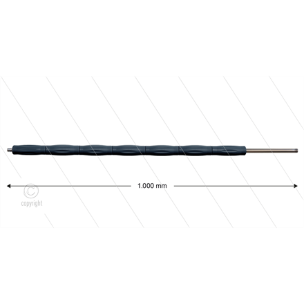RP10 Lanze - L=1000mm - gerade - Edelstahl - Isolierung L=69