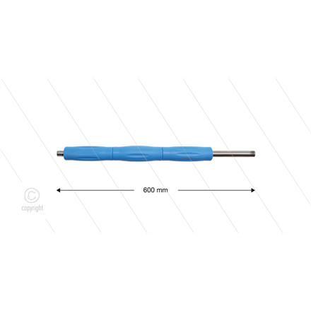 RP10 Lanze - L=600mm - gerade - Edelstahl - blau - Isolierun