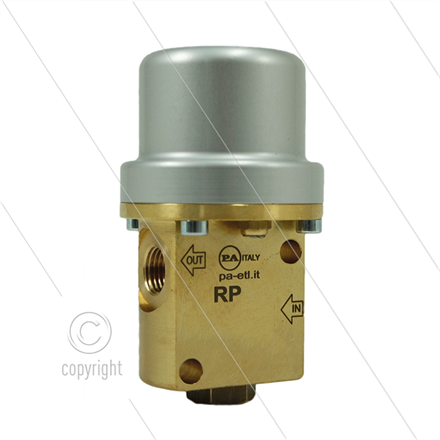 RP120/280 pneum. Druckventil - 280 Bar - 120 l/min - max 90°C - 2 x 3/4" IG