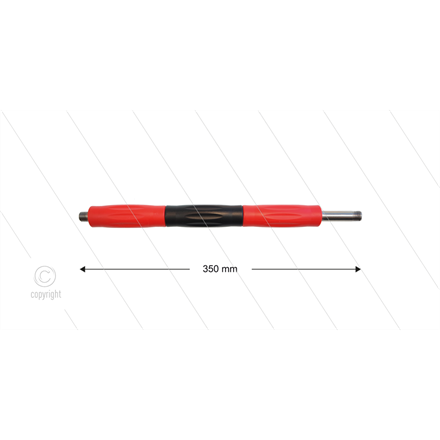 RP50 Lanze - L=350mm - gerade - VA - Isolierung rot/schwarz