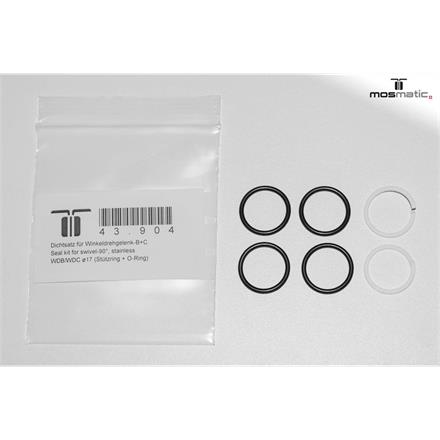 Seal kit for swivel-90° WDB/WDC ø17 (Stützring + O-Ring)