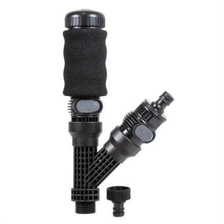 Soap dispenser for telescopic lance