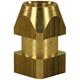 SOCKET QUADRANGLE 1/4"F BRASS