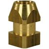 SOCKET QUADRANGLE 1/4"F BRASS