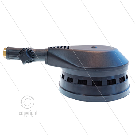 ST21 rotierende Waschbürste mit Kniegelenk - Naturhaar - 1/4