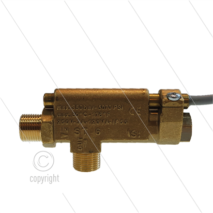 ST6 - Strömungswächter - 350 Bar - 30 l/min - max 80°C - 2 x 3/8" AG