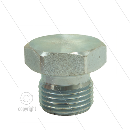 Stopfen sechskant - Stahl - 1/2" AG - BSP