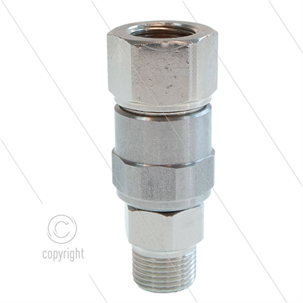 SW25 - Drehgelenk - Edelstahl / Messing - 250 Bar - 40 l/min