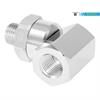 Swivel-90° single-bearing-system stainless DGK-90° G1/4"M G3/8"F