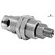 Swivel-90° with bulkhead fitting, Carbide/ss DYG-06-90° G1/4"F G1/4"M