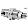 Swivel-90° with bulkhead fitting, ceramic/stainless DXG-06-90° G1/4"F G3/8"M