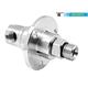 Swivel-90° with flange, ceramic/stainless DXF-06-90° G1/4"F G3/8"M