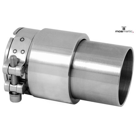 SWIVEL COUPLING 40MM SS WITH PIPE CLAMP