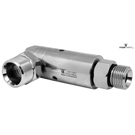 Swivel-heavy-duty-90° Ø25, Carbide/stainless DYL-06-90° M21x1,5-M G3/8"M