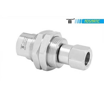 Swivel-heavy-duty with bulkhead fitting, stainless DGG-06 G3/8"F G3/8"F M28x1,5