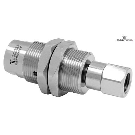 Swivel with bulkhead fitting, ceramic/stainless DXG-06 G1/4"F G1/4"F