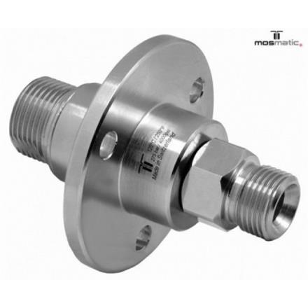 Swivel with flange, ceramic/stainless DXF-06 M22x1,5-M G1/4"M