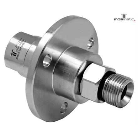 Swivel with flange, stainless DGF-06 G1/4"F G3/8"M