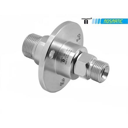Swivel with flange, stainless DGF-06 M22x1,5-M G3/8"M