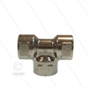 T-Stück - Edelstahl - 3 x 3/8" IG BSP - 600 Bar