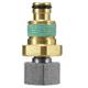 TURBO NOZZLE ADAPTER 18MF/K-LOCK M BRASS