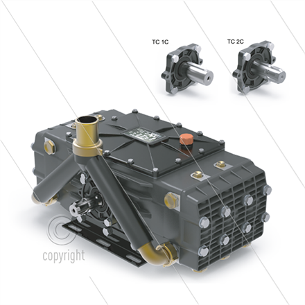 Udor Gamma 202 TS 1C HD-pumpe - 214,9 l/min - 60 Bar - 600 U