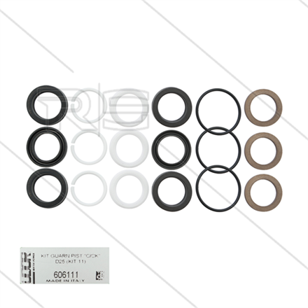 Udor Kit 11 - Manchettensatz für 3 Plunger Ø25mm - Serie C +