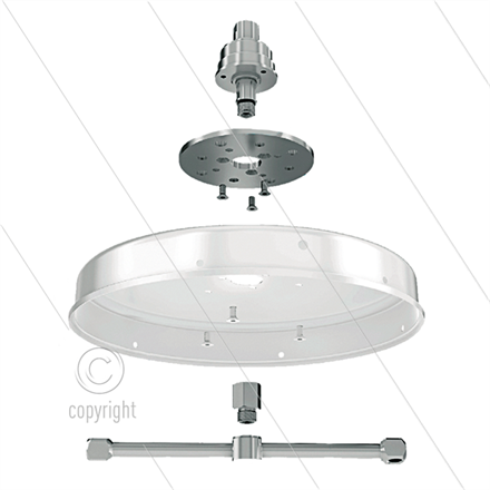 Umbau Kit Mosmatic Bodenreiniger 300mm, mit DYC-Drehgelenk u