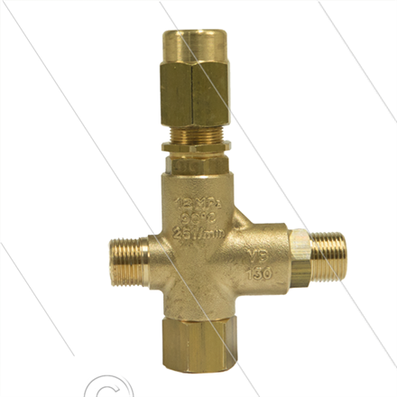 VB130 - Druckregelventil - 10 bis 70 Bar - 25 l/min - 60°C - Eingang: 3/8" AG - Ausgang: