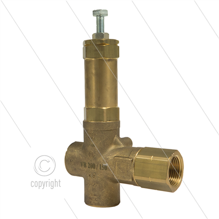 VB200/150 - 150 Bar - 200 l/min - max 60°C - Eingang: 1" IG - Ausgang: 1" IG - Bypass: 1"
