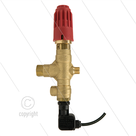 VB350 - Druckregelventil mit Druckschalter und Knopf - 350 Bar - 40 l/min - max 60°C - IN