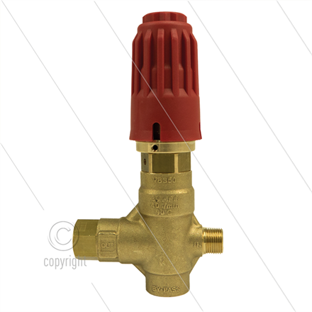 VB350 Druckregelventil mit Knopf - 350 Bar - 40 l/min - 60°C - Eingang: 3/8" AG - Ausgang: