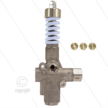 VB60/250 Zero - Mit Drosselplatte - Edelstahl 303 - 250 Bar - 9 bis 60 l/min - max 60°C