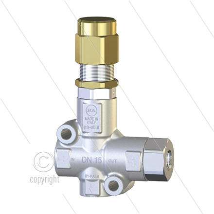 VB83 - Umlaufventil - Edelstahl 303 - 800 Bar - 60 l/min - max 90°C - Eingang: 1/2" IG