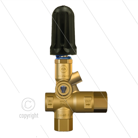 VB85/280-RV - mit knopf und Manometeranschluss - 280 Bar - 8