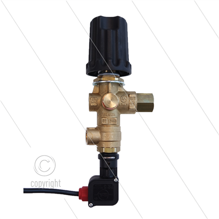 VB9 - Druckregelventil mit Druckschalter und Knopf - 220 Bar - 30 l/min - max 60°C - IN