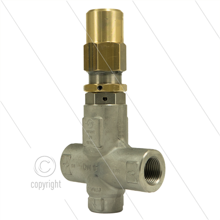 VRP600 Druckregelventil - Edelstahl - 560 Bar - 80 l/min - 60°C - Ein: 1/2" IG - Aus: 1/2"