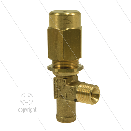VS160 Sicherheitsventil - 160 Bar - 14 l/min - 60°C -Eingang: 1/4" AG - Bypass: 13mm Tülle
