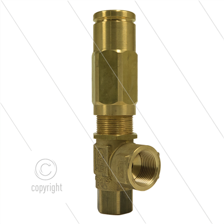 VS200/200 Sicherheitsventil - 200 Bar - 200 l/min - 60°C - Ein: 3/4" IG - Bypass: 1/2" IG