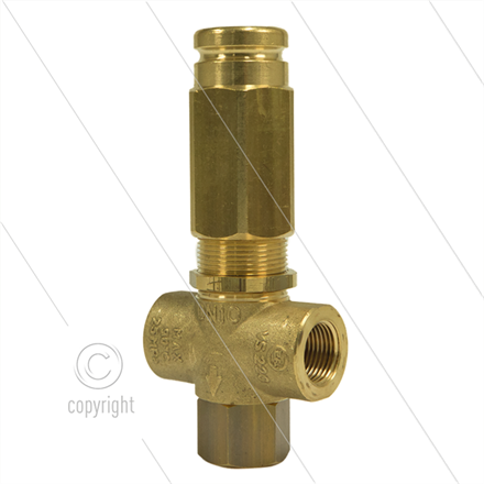 VS220 Sicherheitsventil - 220 Bar -24 l/min - 60°C -Eingang: 2 x 3/8" IG - Bypass: 3/8" IG